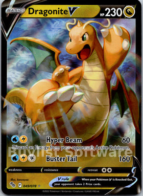 Dragonite V [049/078] [Pokemon GO] Holofoil