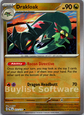 Drakloak (Poke Ball Pattern) [072/131] [Prismatic Evolutions] Holofoil