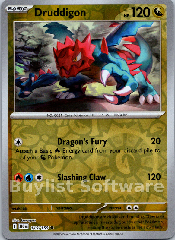 Druddigon [115/159] [Journey Together] Reverse Holofoil