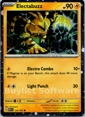Electabuzz (Cosmos Holo) [125/165] [Scarlet & Violet 151] Holofoil