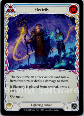 Electrify (Blue) [ELE200] [Tales of Aria] Unlimited Edition Rainbow Foil