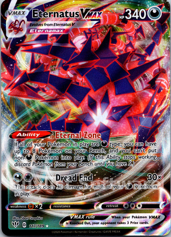 Eternatus VMAX [117/189] [Darkness Ablaze] Holofoil