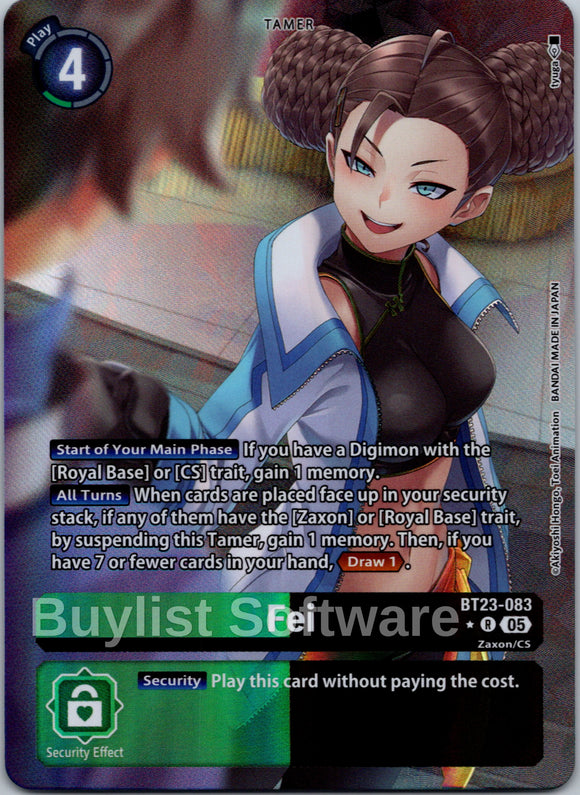 Fei (Alternate Art) [BT23-083 R] [Hackers' Slumber] Foil