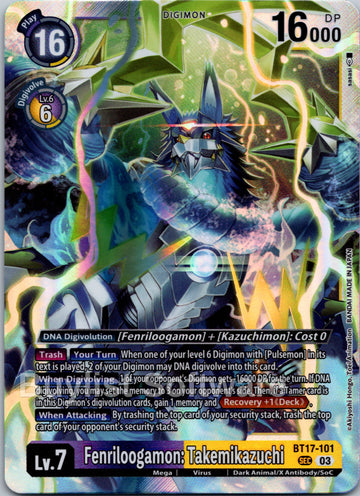 Fenriloogamon: Takemikazuchi [BT17-101] [Secret Crisis] Foil