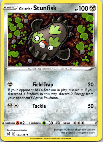 Galarian Stunfisk [127/196] [Lost Origin]
