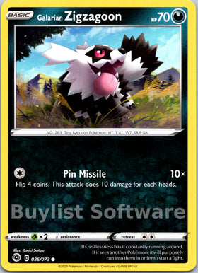 Galarian Zigzagoon [35/73] [Champion's Path]