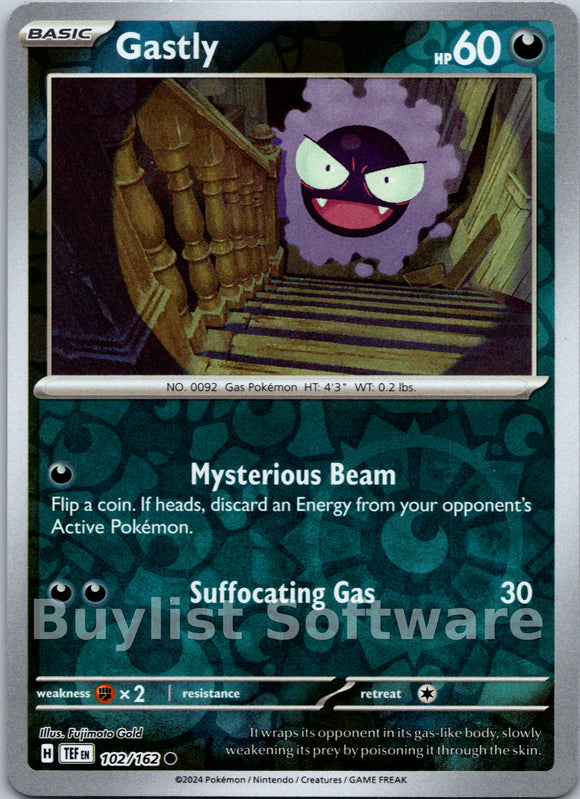 Gastly [102/162] [Temporal Forces] Reverse Holofoil