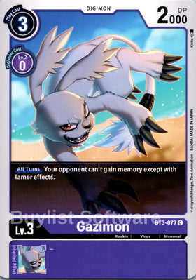 Gazimon [BT3-077] [Release Special Booster 1.5]