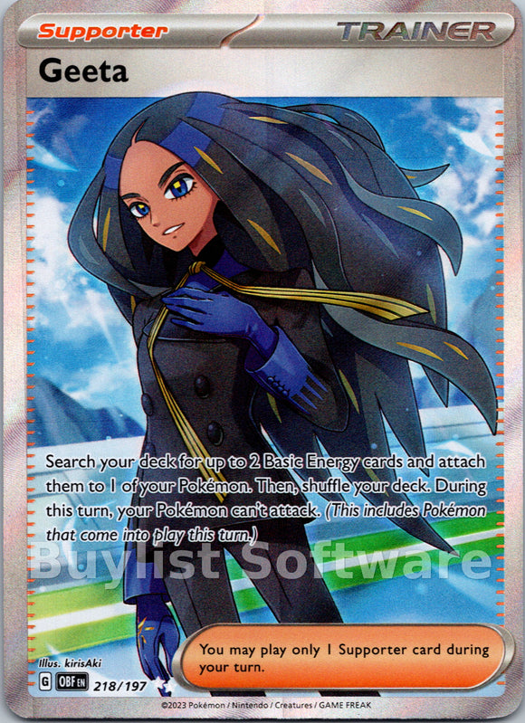 Geeta [218/197] [Obsidian Flames] Holofoil
