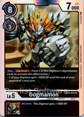 Gogmamon [BT4-072] [Great Legend] Foil