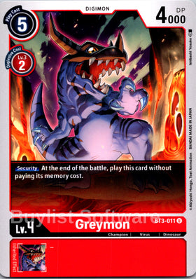 Greymon [BT3-011] [Release Special Booster 1.5]