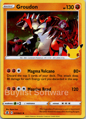 Groudon [017/025] [Celebrations] Holofoil