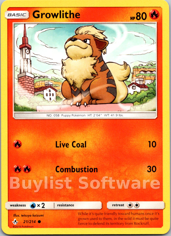 Growlithe [21/214] [Unbroken Bonds]