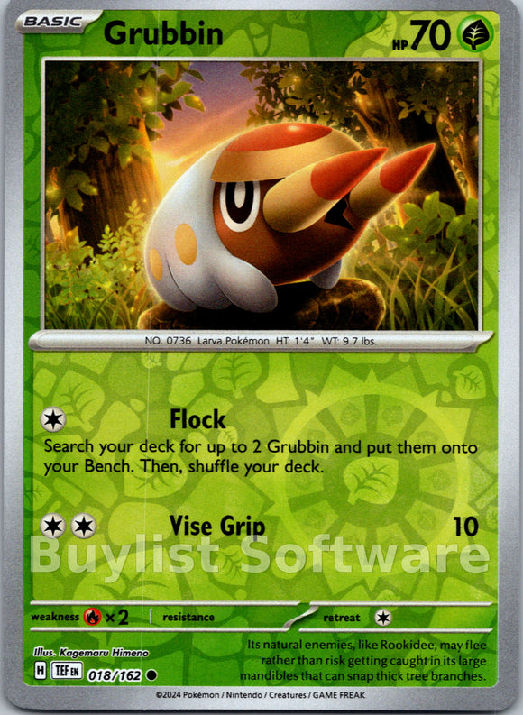 Grubbin [018/162] [Temporal Forces] Reverse Holofoil