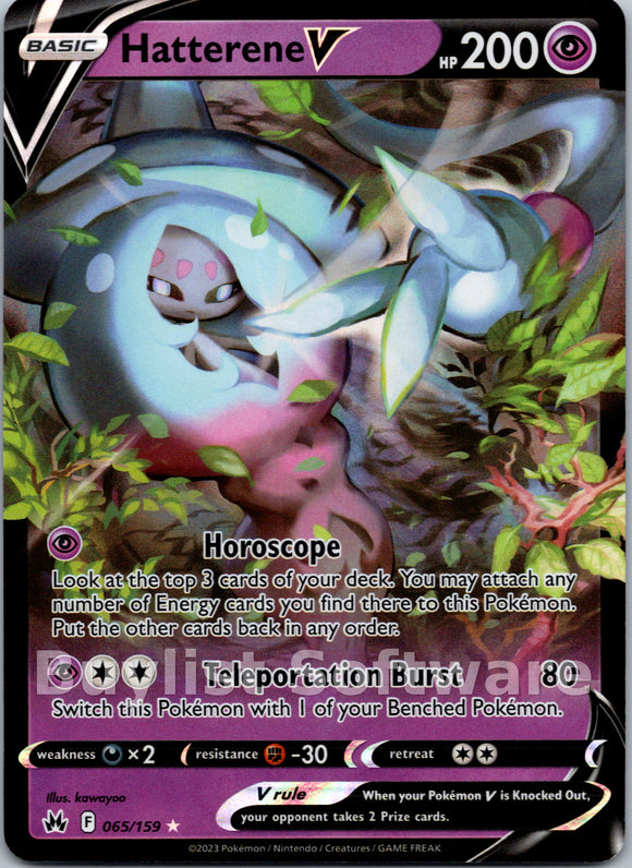 Hatterene V [065/159] [Crown Zenith] Holofoil