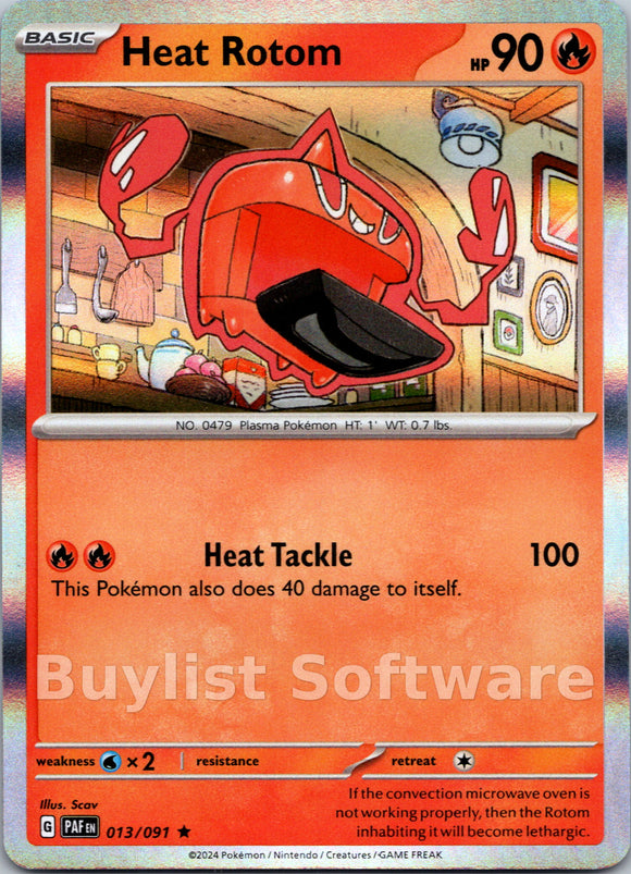 Heat Rotom [013/091] [Paldean Fates] Holofoil