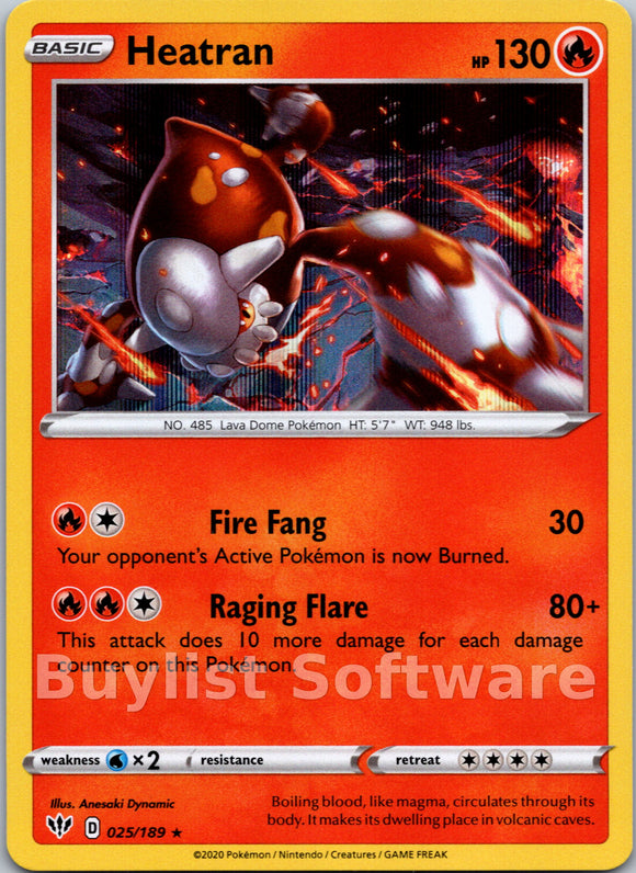 Heatran [025/189] [Darkness Ablaze] Holofoil