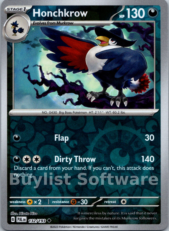 Honchkrow [132/193] [Paldea Evolved] Reverse Holofoil