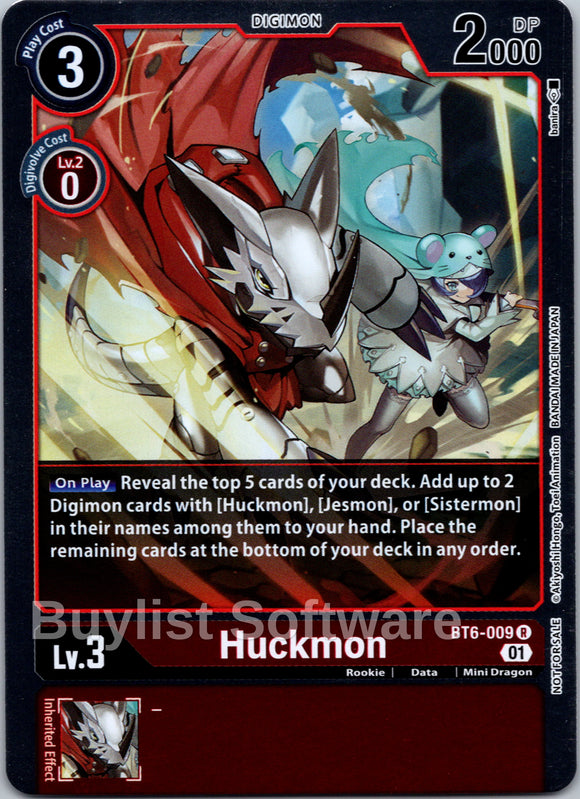 Huckmon (Event Pack 3) [BT6-009] [Double Diamond] Foil