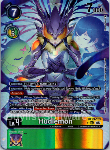 Hudiemon (Alternate Art) [BT23-101] [Hackers' Slumber] Foil