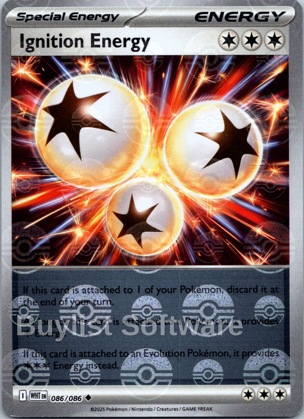 Ignition Energy (Poke Ball Pattern) [086/086] [White Flare] Holofoil