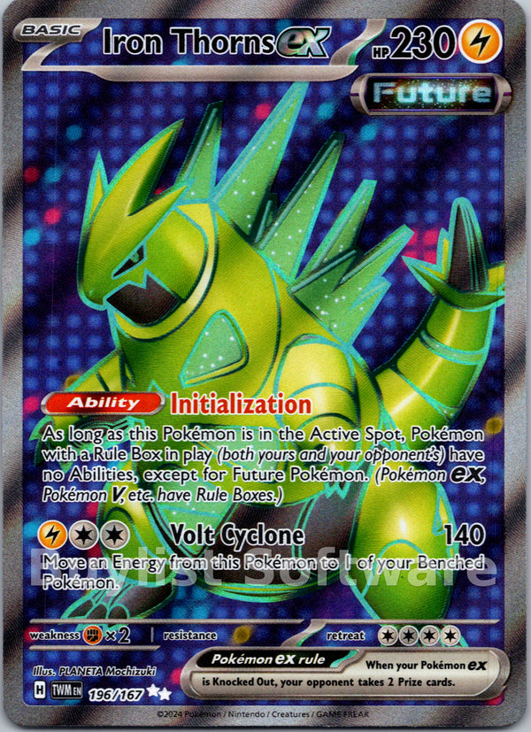 Iron Thorns ex [196/167] [Twilight Masquerade] Holofoil