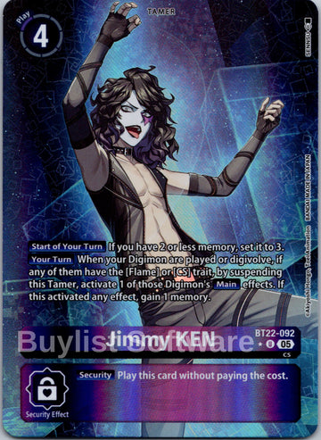 Jimmy KEN (Alternate Art) [BT22-092] [Cyber Eden] Foil