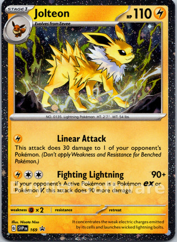 Jolteon (Cosmos Holo) [169] [Scarlet & Violet Promo Cards] Holofoil