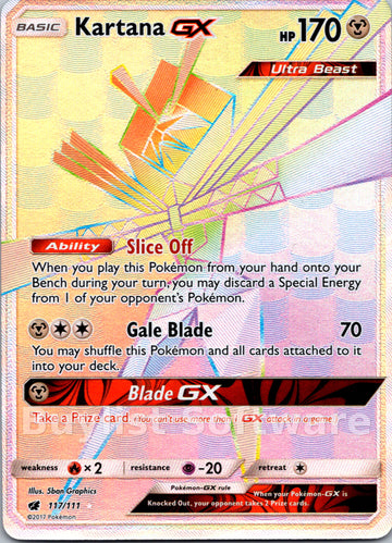 Kartana GX [117/111] [Crimson Invasion] Holofoil