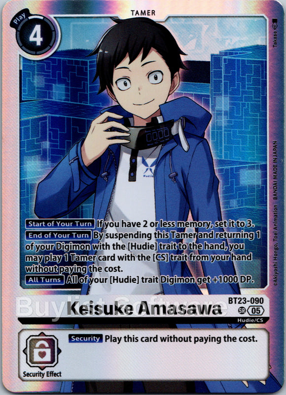 Keisuke Amasawa [BT23-090 SR] [Hackers' Slumber] Foil