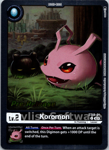 Koromon [ST15-01] [Starter Deck 15: Dragon of Courage Pre-Release Cards] Foil