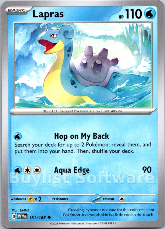 Lapras [131/165] [Scarlet & Violet 151]
