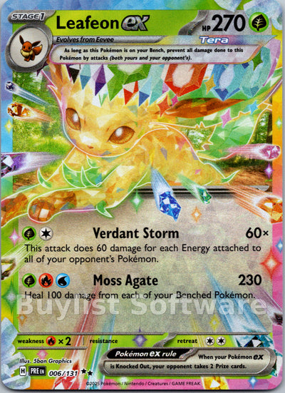 Leafeon ex [006/131] [Prismatic Evolutions] Holofoil
