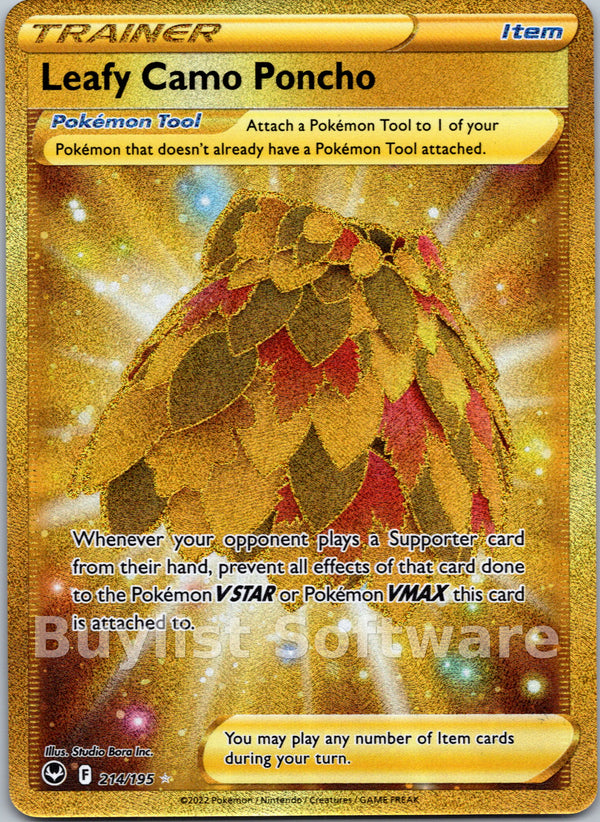 Leafy Camo Poncho [214/195] [Silver Tempest] Holofoil