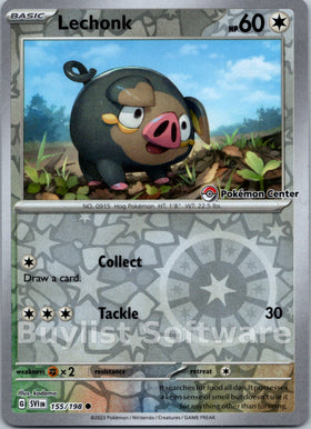 Lechonk (Pokemon Center Exclusive) [155/198] [Scarlet & Violet Base Set] Holofoil