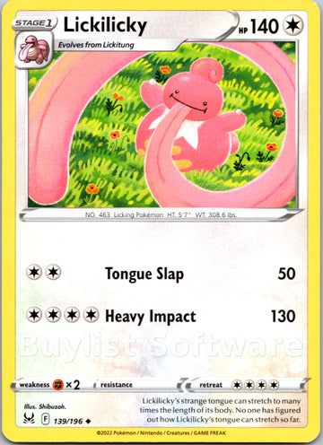 Lickilicky [139/196] [Lost Origin]