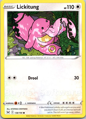 Lickitung [138/196] [Lost Origin]