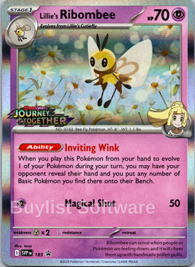 Lillie's Ribombee (Scarlet & Violet Promo Cards Stamped) [183] [Scarlet & Violet Promo Cards] Holofoil