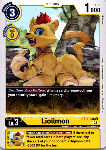 Liollmon [BT13-036] [Versus Royal Knights]