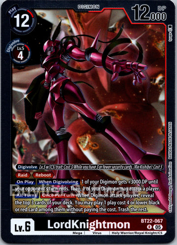 LordKnightmon [BT22-067] [Cyber Eden] Foil