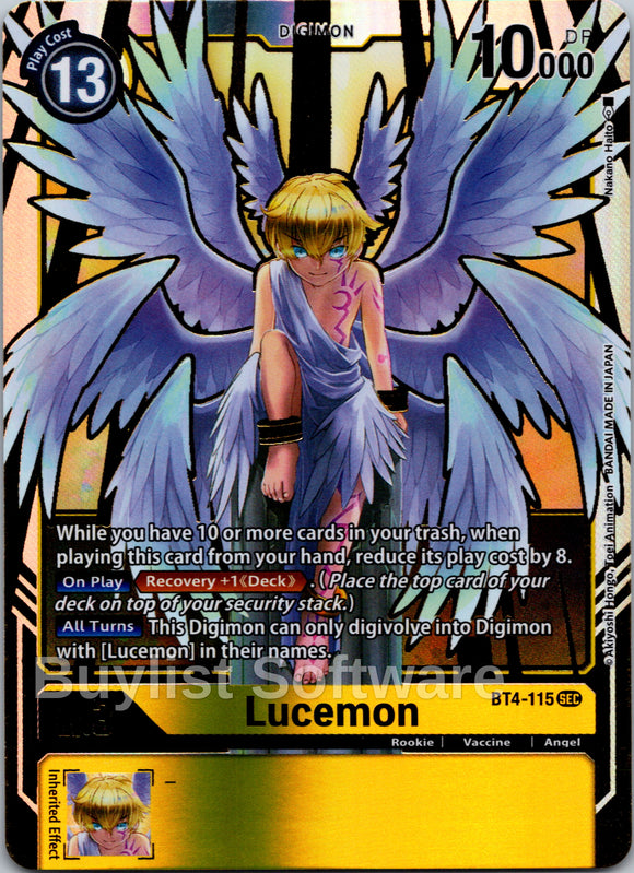 Lucemon [BT4-115] [Great Legend] Foil