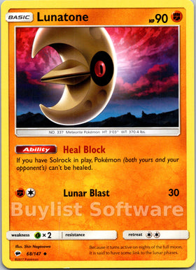 Lunatone [68/147] [Burning Shadows]