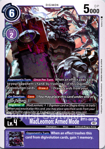 MadLeomon: Armed Mode [BT11-081] [Dimensional Phase]