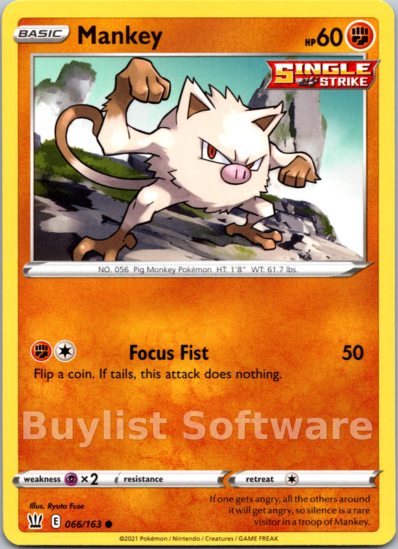 Mankey [066/163] [Battle Styles]