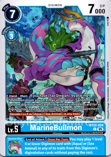 MarineBullmon [BT22-024] [Cyber Eden]