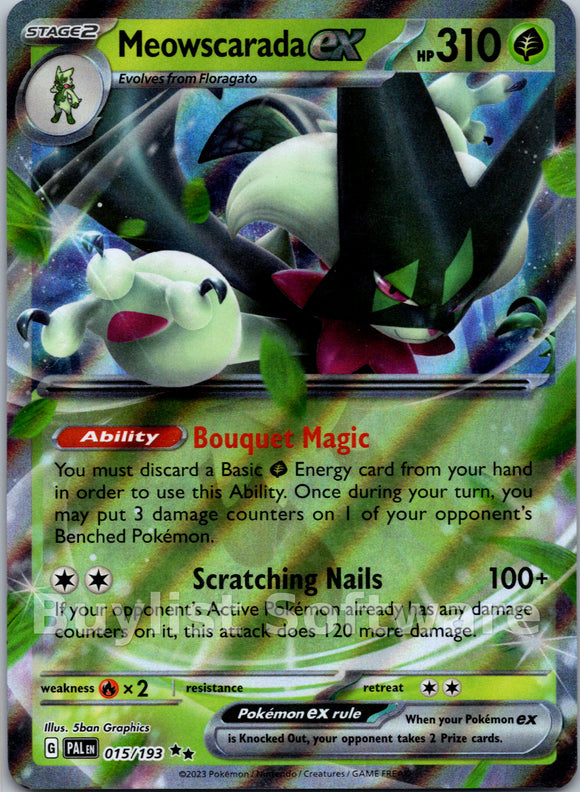 Meowscarada ex [015/193] [Paldea Evolved] Holofoil