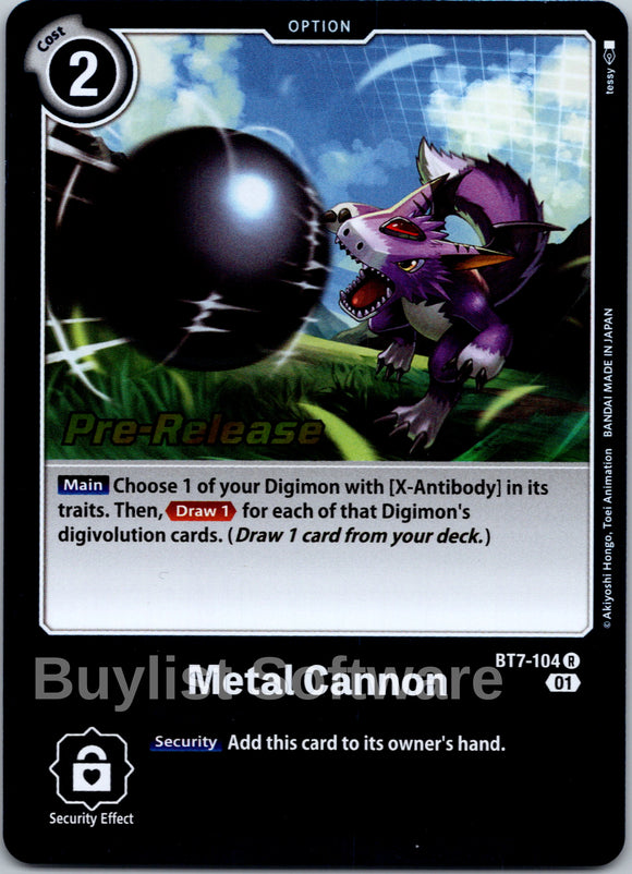 Metal Cannon [BT7-104] [Next Adventure Pre-Release Cards] Foil