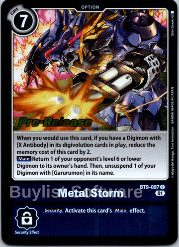 Metal Storm [BT9-097] [X Record Pre-Release Cards] Foil