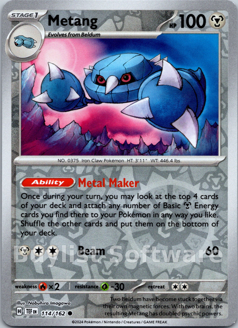 Metang [114/162] [Temporal Forces] Reverse Holofoil