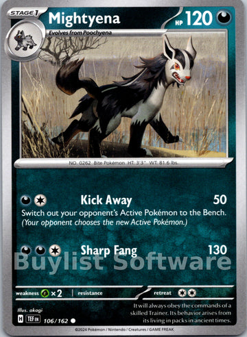 Mightyena [106/162] [Temporal Forces]